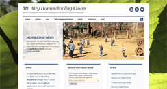 Desktop Screenshot of mtairyhomeschoolingcoop.org