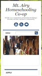 Mobile Screenshot of mtairyhomeschoolingcoop.org
