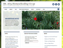 Tablet Screenshot of mtairyhomeschoolingcoop.org